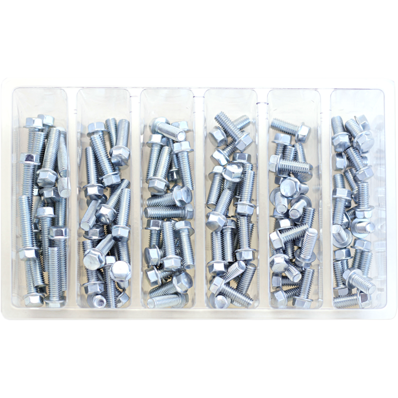 M6 8mm Hex Flange Bolt Assortment 1  (Kt)