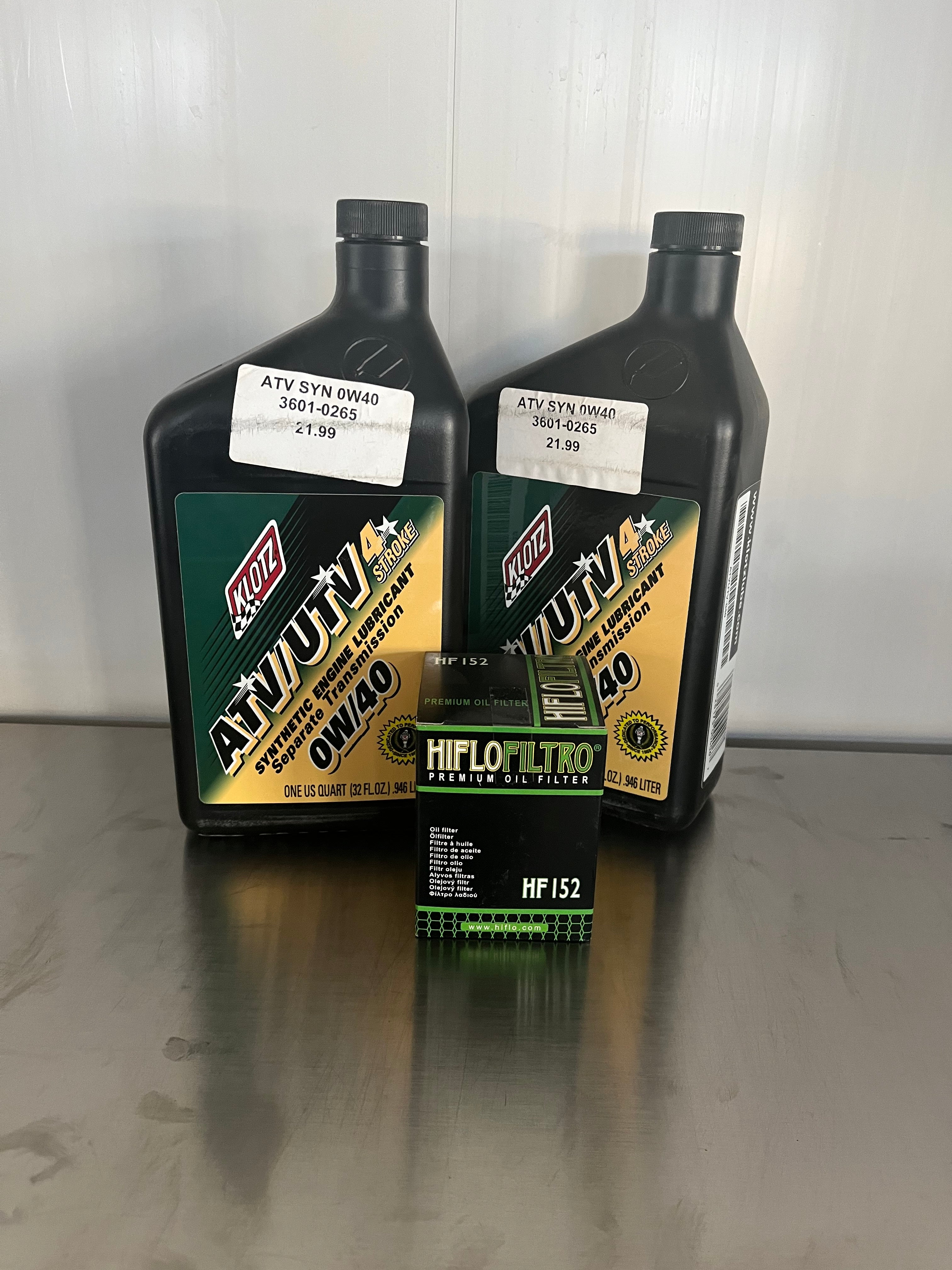 Oil Change Kit Full Synthetic Klotz 0W40